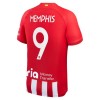 Atlético Madrid Memphis 9 Matchtröjor Barn Hemma Fotbollströja 2023-24